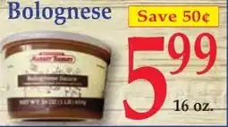 DeMoulas Market Basket Albertsons bolognese sauce offer