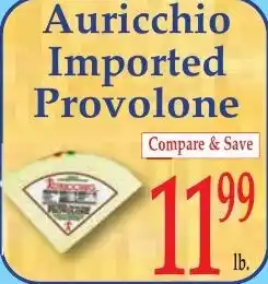 DeMoulas Market Basket Auricchio imported provolone offer