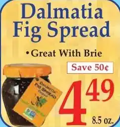 DeMoulas Market Basket Dalmatia Fig Spread offer