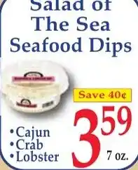 DeMoulas Market Basket Salad of The Sea Seafood Dips offer