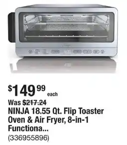 The Home Depot Ninja 18.55 Qt. Flip Toaster Oven & Air Fryer, 8-in-1 Functiona... offer