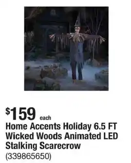 The Home Depot Home Accents Holiday Stalking Scarecrow offer