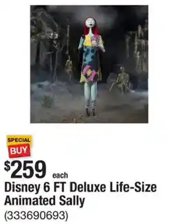 The Home Depot Disney 6 FT Deluxe Life-Size Animated Sally offer