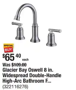 The Home Depot Glacier Bay Oswell 8 in. Widespread Double-Handle High-Arc Bathroom F.. offer