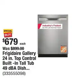 The Home Depot Frigidaire Gallery 24 in. Top Control Built -In Tall Tub offer