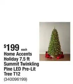 The Home Depot Home Accents Holiday Summit Twinkling Pine LED Pre-Lit Tree offer