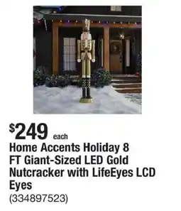 The Home Depot Home Accents Holiday Nutcracker offer