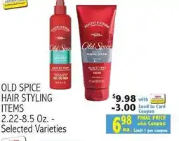 Ingles Markets Old spice hair styling items offer