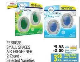 Ingles Markets Febreze small spaces air freshener offer