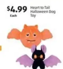 Aldi Heart to Tail Halloween Dog Toy offer