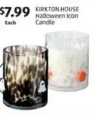 Aldi Kirkton house halloween icon candle offer