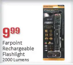 General Discount Farpoint Rechargeable Flashlight 2000 Lumens offer
