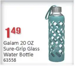 General Discount Gaiam 20 OZ Sure-Grip Glass Water Bottle offer
