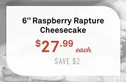 Standard Market 6 Raspberry Rapture Cheesecake offer