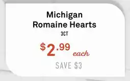 Standard Market Michigan Romaine Hearts offer
