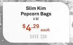 Standard Market Slim Kim Popcorn Bags offer