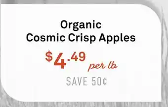 Standard Market Organic Cosmic Crisp Apples offer