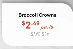 Standard Market Broccoli Crowns offer