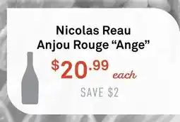 Standard Market Nicolas Reau Anjou Rouge Ange offer