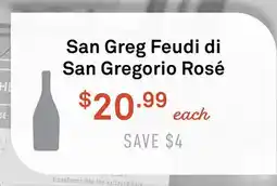 Standard Market San Greg Feudi di San Gregorio Rosé offer