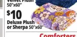 Ocean State Job Lot Deluxe Plush or Sherpa offer