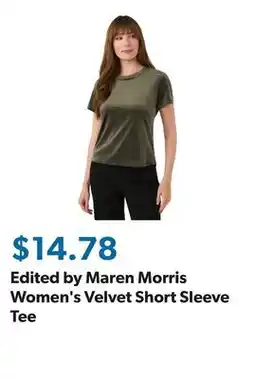 Sam's Club Edited by Maren Morris Women's Velvet Short Sleeve Tee offer