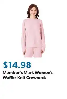 Sam's Club Member's Mark Women's Waffle-Knit Crewneck offer
