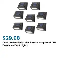 Sam's Club Deck Impressions Solar Bronze Integrated LED Downcast Deck Lights, 8-Pack offer
