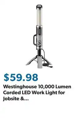 Sam's Club Westinghouse 10,000 Lumen Corded LED Work Light for Jobsite & Garage Use offer