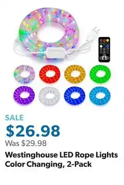 Sam's Club Westinghouse LED Rope Lights Color Changing, 2-Pack offer