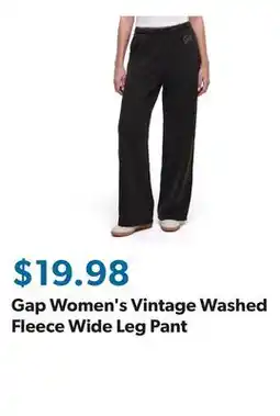 Sam's Club Gap Women's Vintage Washed Fleece Wide Leg Pant offer