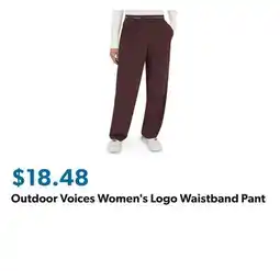 Sam's Club Outdoor Voices Women's Logo Waistband Pant offer