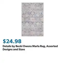 Sam's Club Details by Becki Owens Marla Rug, Assorted Designs and Sizes offer