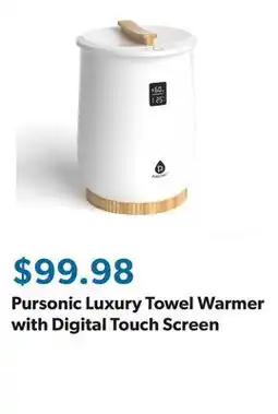 Sam's Club Pursonic Luxury Towel Warmer with Digital Touch Screen offer