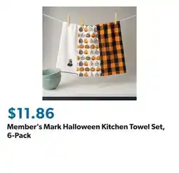 Sam's Club Member's Mark Halloween Kitchen Towel Set, 6-Pack offer