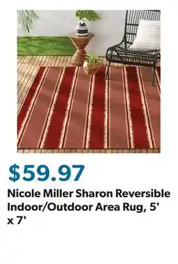 Sam's Club Nicole Miller Sharon Reversible Indoor/Outdoor Area Rug, 5' x 7' offer