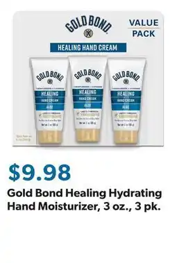 Sam's Club Gold Bond Healing Hydrating Hand Moisturizer, 3 oz., 3 pk offer