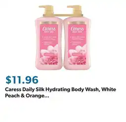 Sam's Club Caress Daily Silk Hydrating Body Wash, White Peach & Orange Blossom, 30 fl. oz., 2 pk offer