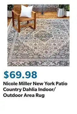 Sam's Club Nicole Miller New York Patio Country Dahlia Indoor/Outdoor Area Rug offer