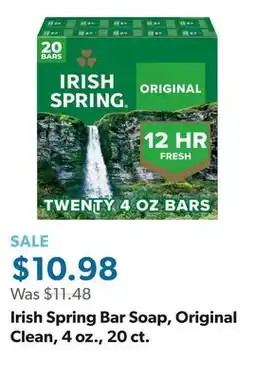 Sam's Club Irish Spring Bar Soap, Original Clean, 4 oz., 20 ct offer