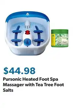 Sam's Club Pursonic Heated Foot Spa Massager with Tea Tree Foot Salts offer