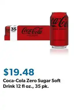Sam's Club Coca-Cola Zero Sugar Soft Drink 12 fl oz., 35 pk offer