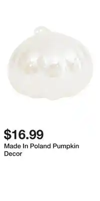 TJ Maxx Made In Poland Pumpkin Decor offer