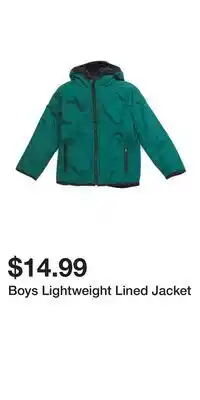 TJ Maxx Boys Lightweight Lined Jacket offer
