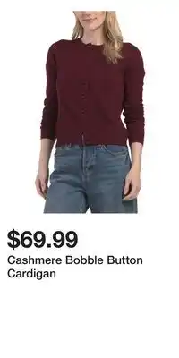 TJ Maxx Cashmere Bobble Button Cardigan offer