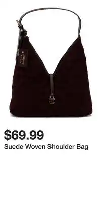 TJ Maxx Suede Woven Shoulder Bag offer
