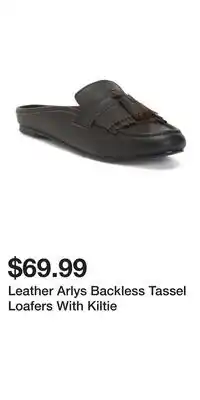 TJ Maxx Leather Arlys Backless Tassel Loafers With Kiltie offer