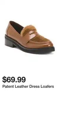 TJ Maxx Patent Leather Dress Loafers offer