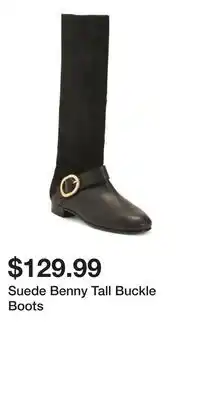 TJ Maxx Suede Benny Tall Buckle Boots offer