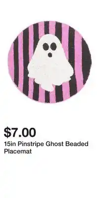 TJ Maxx 15in Pinstripe Ghost Beaded Placemat offer